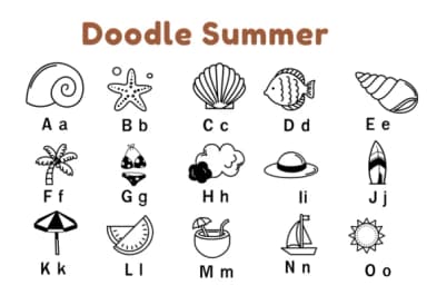 Doodle Summer by Nun Sukhwan — Dingbats Font — thumbnail 5