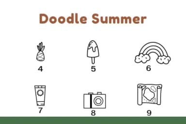 Doodle Summer by Nun Sukhwan — Dingbats Font — thumbnail 7