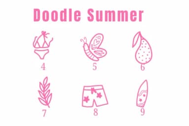 Doodle Summer by Suphitchaya — Dingbats Font — thumbnail 4