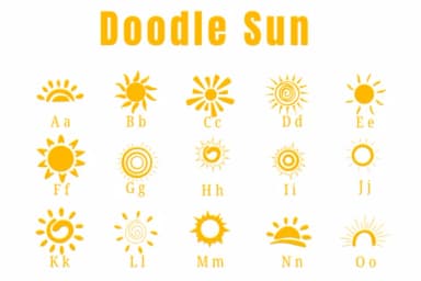 Doodle Sun by Suphitchaya — Dingbats Font — thumbnail 2