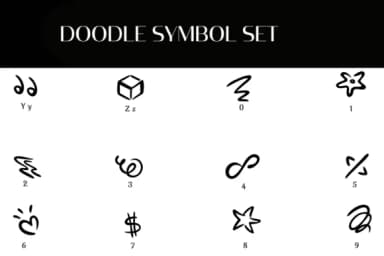 Doodle Symbol Set by Heartcraft Atelier — Dingbats Font — thumbnail 4