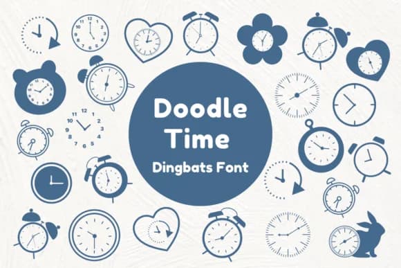 Doodle Time by Nun Sukhwan — Dingbats Font
