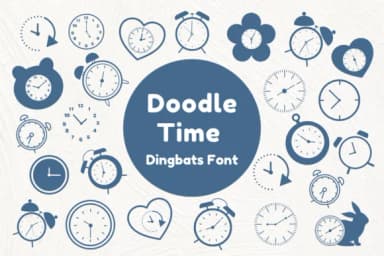 Doodle Time by Nun Sukhwan — Dingbats Font — thumbnail 1