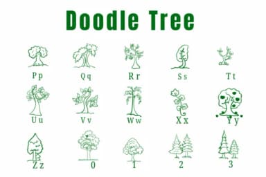 Doodle Tree by Suphitchaya — Dingbats Font — thumbnail 3