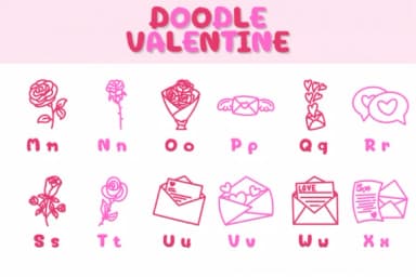 Doodle Valentine by Chonada — Dingbats Font — thumbnail 3