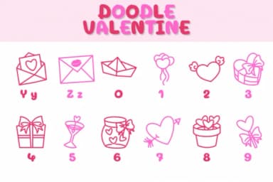 Doodle Valentine by Chonada — Dingbats Font — thumbnail 4