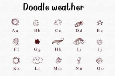 Doodle Weather by Nongyao — Dingbats Font — thumbnail 2