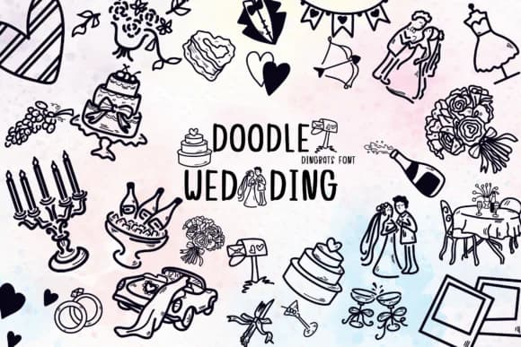 Doodle Wedding by Bee piyanuch — Dingbats Font
