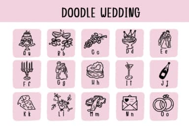Doodle Wedding by Bee piyanuch — Dingbats Font — thumbnail 2