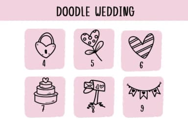 Doodle Wedding by Bee piyanuch — Dingbats Font — thumbnail 4