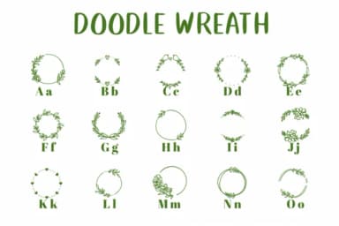 Doodle Wreath by CHANOK — Dingbats Font — thumbnail 2
