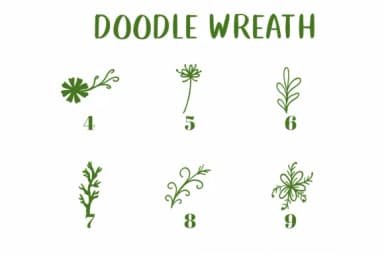 Doodle Wreath by CHANOK — Dingbats Font — thumbnail 4