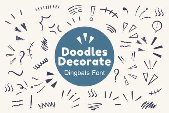 Doodles Decorate by Nun Sukhwan — Dingbats Font