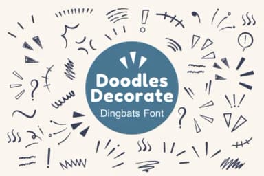 Doodles Decorate by Nun Sukhwan — Dingbats Font — thumbnail 1