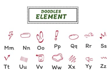Doodles Element by PraewDesigns — Dingbats Font — thumbnail 3