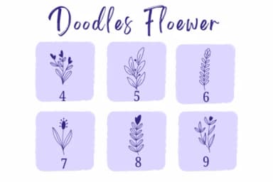 Doodles Flower by Suphitchaya — Dingbats Font — thumbnail 4