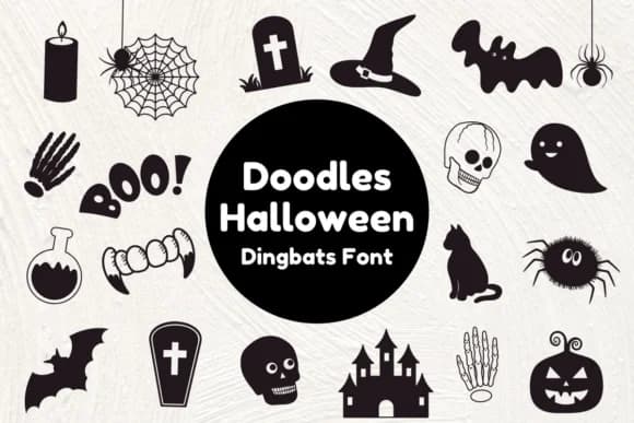 Doodles Halloween by Nun Sukhwan — Dingbats Font