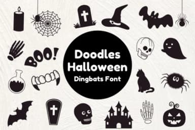 Doodles Halloween by Nun Sukhwan — Dingbats Font — thumbnail 1