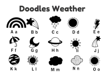 Doodles Weather by Nun Sukhwan — Dingbats Font — thumbnail 5