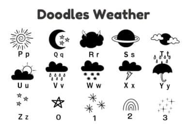 Doodles Weather by Nun Sukhwan — Dingbats Font — thumbnail 6