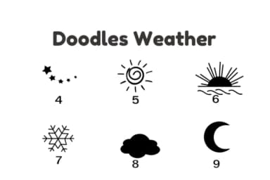 Doodles Weather by Nun Sukhwan — Dingbats Font — thumbnail 7