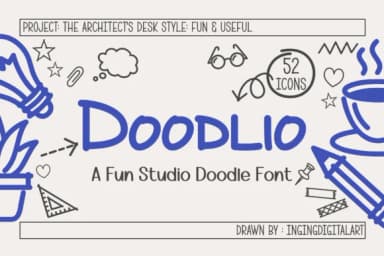 Doodlio by IngingDigitalArt — Dingbats Font — thumbnail 1