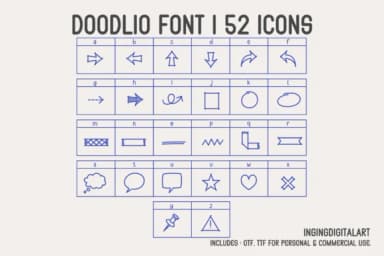 Doodlio by IngingDigitalArt — Dingbats Font — thumbnail 3