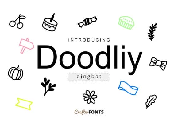 Doodly Doodle&nbsp; by CrafterFonts — Dingbats Font