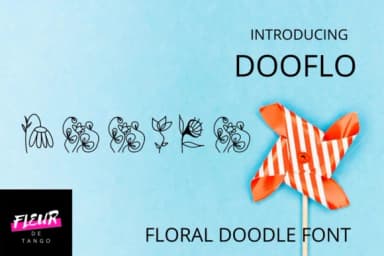 Dooflo by Fleur de Tango — Dingbats Font — thumbnail 1