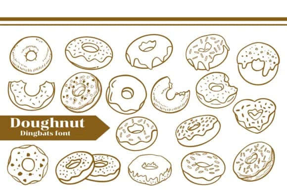 Doughnut by Apiwat Type — Dingbats Font