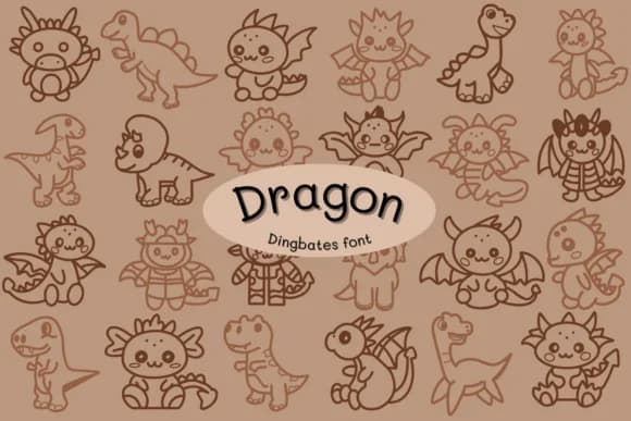 Dragon by Chonada — Dingbats Font