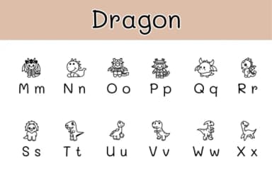 Dragon by Chonada — Dingbats Font — thumbnail 3