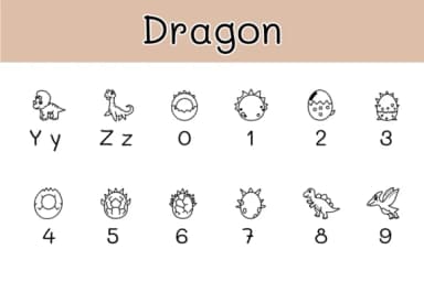 Dragon by Chonada — Dingbats Font — thumbnail 4