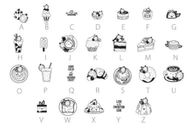 Dragon Fruit Dingbats by Illustration Ink — Dingbats Font — thumbnail 2