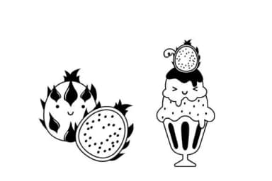 Dragon Fruit Dingbats by Illustration Ink — Dingbats Font — thumbnail 3