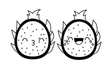 Dragon Fruit Emojis Dingbats by Illustration Ink — Dingbats Font — thumbnail 2