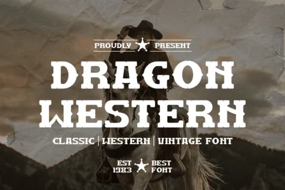 Dragon Western by qrdesignstd — Slab Serif Font