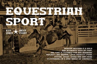 Dragon Western by qrdesignstd — Slab Serif Font — thumbnail 3