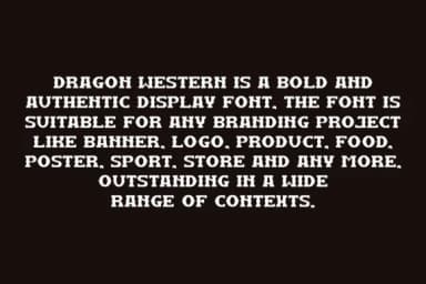 Dragon Western by qrdesignstd — Slab Serif Font — thumbnail 6