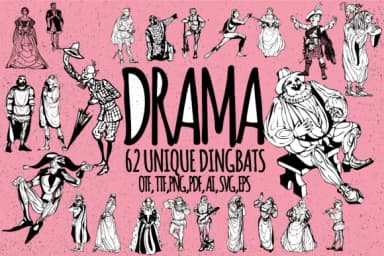 Drama by Minimalistartstudio — Dingbats Font — thumbnail 1