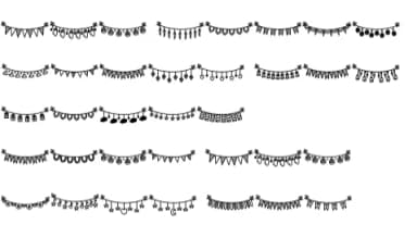 Draw Bunting by Chonada — Dingbats Font — thumbnail 8