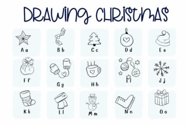 Drawing Christmas by Sirinart — Dingbats Font — thumbnail 2