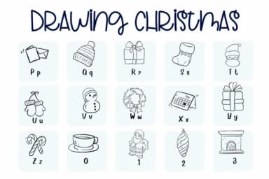 Drawing Christmas by Sirinart — Dingbats Font — thumbnail 3