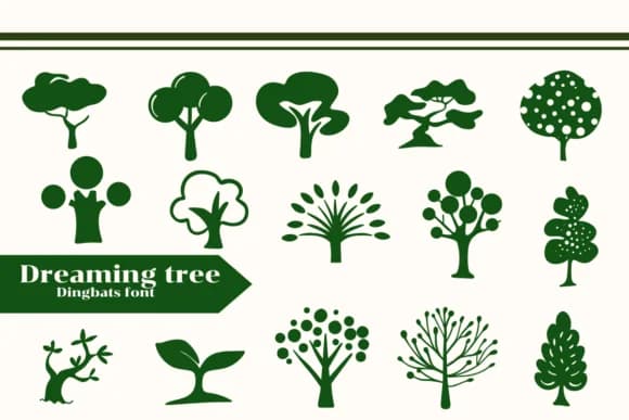 Dreaming Tree by Apiwat Type — Dingbats Font