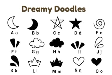 Dreamy Doodles by Nun Sukhwan — Dingbats Font — thumbnail 5