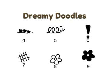Dreamy Doodles by Nun Sukhwan — Dingbats Font — thumbnail 7
