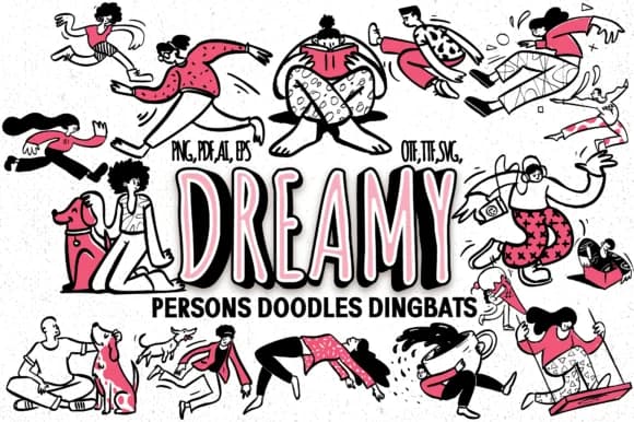 Dreamy Persons by Minimalistartstudio — Dingbats Font