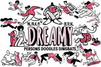 Dreamy Persons by Minimalistartstudio — Dingbats Font — thumbnail 1