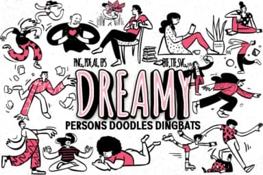 Dreamy Persons by Minimalistartstudio — Dingbats Font — thumbnail 2