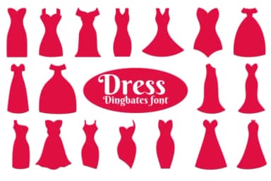 Dress by Chonada — Dingbats Font — thumbnail 1
